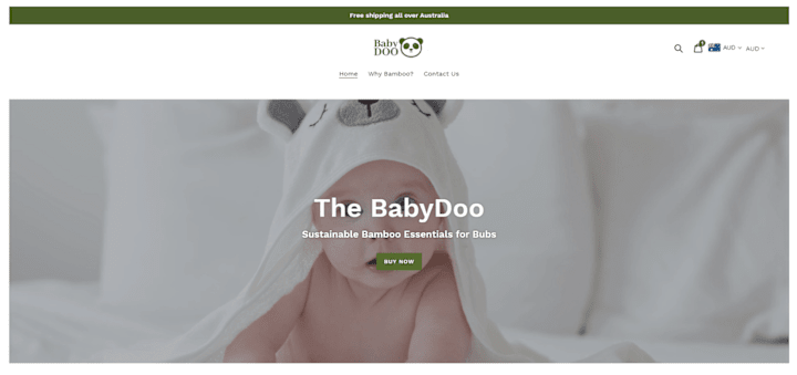 Cover image for The BabyDoo - Sustainable Bamboo Essentials for Bubs