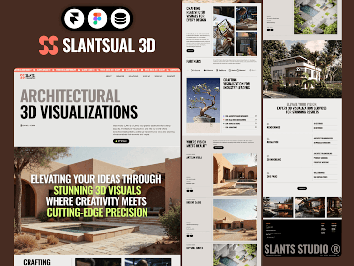 Cover image for SLANTSUAL - Agency/Portfolio Framer Website