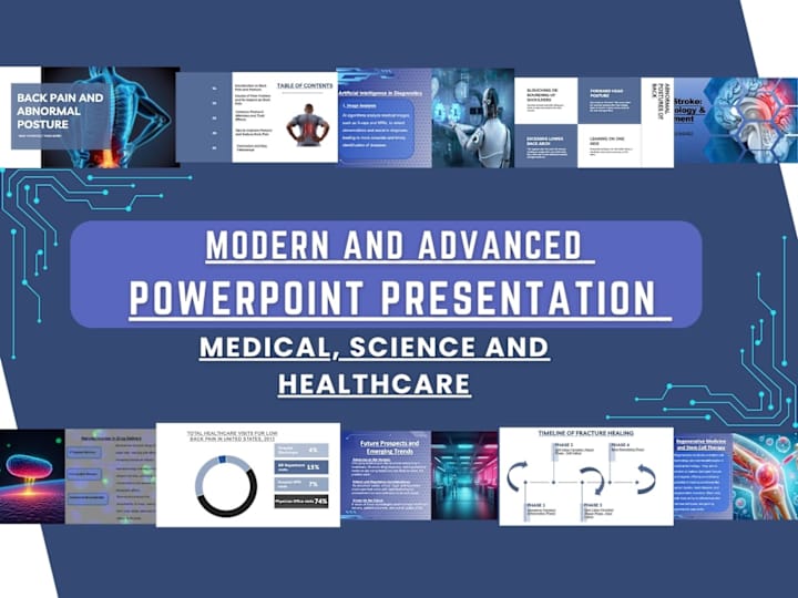 Cover image for I will design engaging, modern presentations on Medical Topics