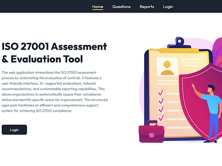 Cover image for Iso assessment 27001