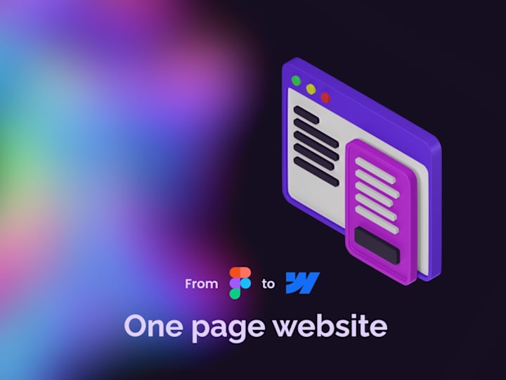 Cover image for Webflow One page website