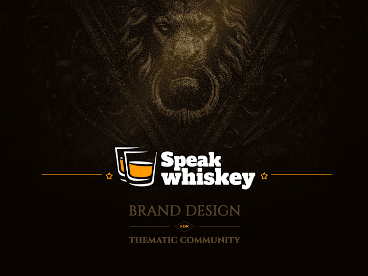 Cover image for Speak Whiskey. Brand design.