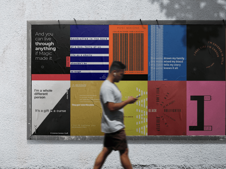 Cover image for Lyric Posters, daily typographic challenge