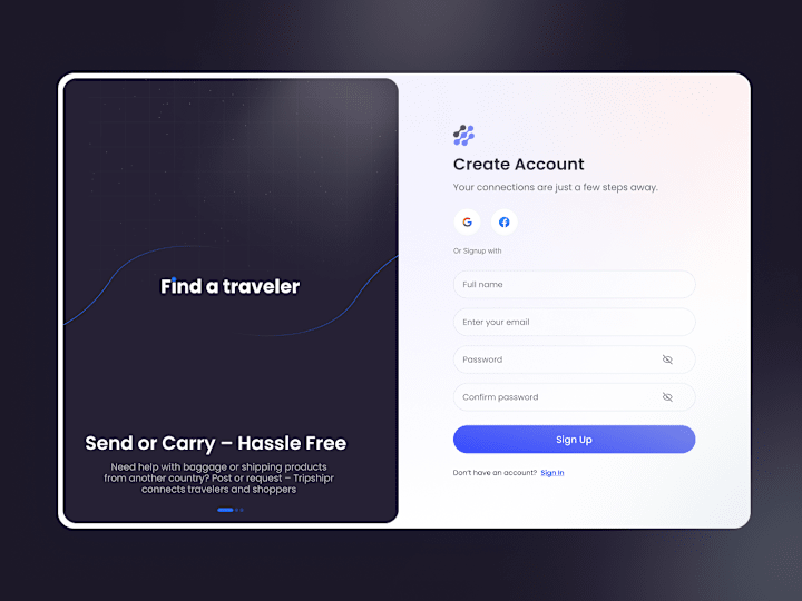 Cover image for Sign Up & Login UI