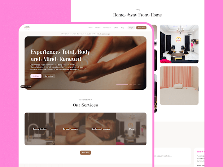 Cover image for Web & UI/UX Design for The Bonito Spa