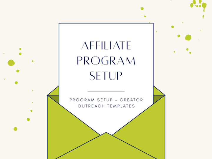Cover image for Affiliate Program Setup + Creator Outreach Templates