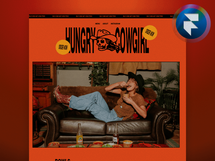 Cover image for Hungry Cowgirl Website