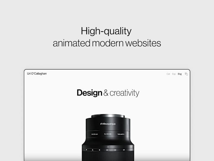 Cover image for I create stunning minimalist websites for modern companies