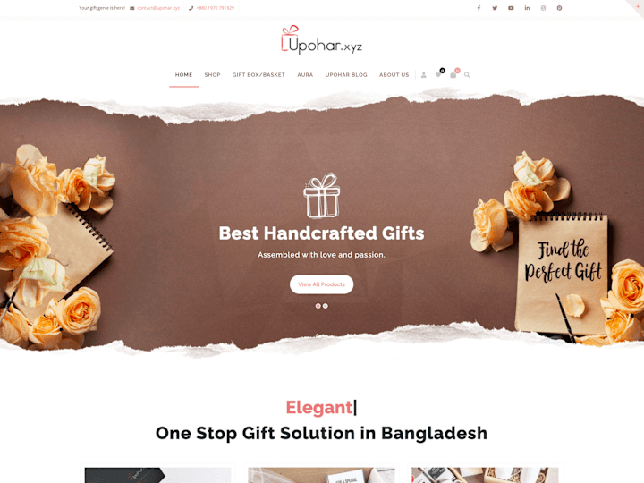 Cover image for Upohar.xyz Woocommerce Website Development