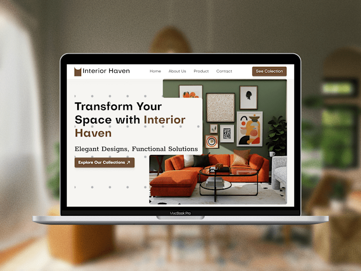 Cover image for Interior Haven Website Design