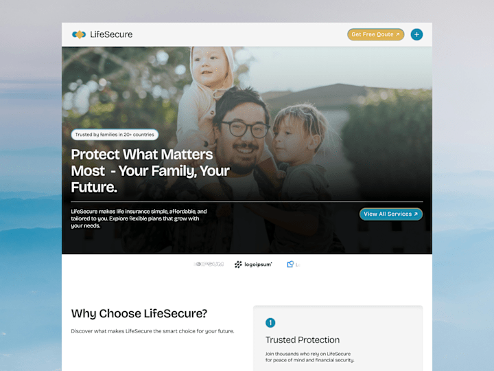 Cover image for LifeSecure - Framer Template for Insurance Providers