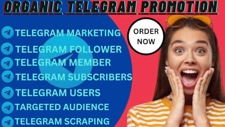 Cover image for I will grow crypto telegram promotion telegram subscriber, tele…