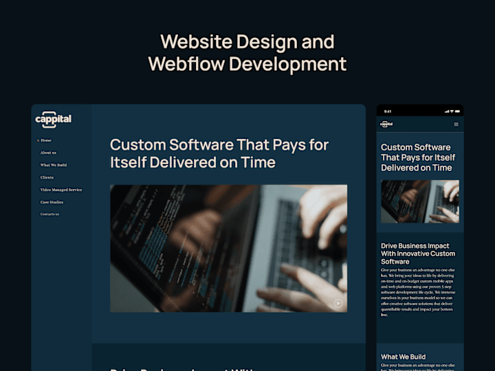 Cover image for Cappital – Website Design & Webflow Development