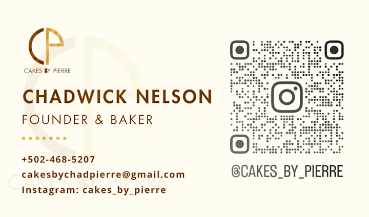 Cover image for Business Card Design for a Chef & Catering Service