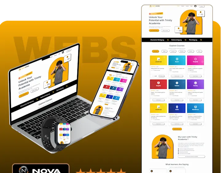 Cover image for Trinity Academia! 🎓 Wordpress LMS Webste Tutor lms
