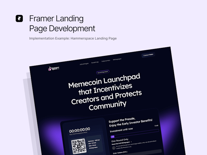 Cover image for Framer Landing Page Development