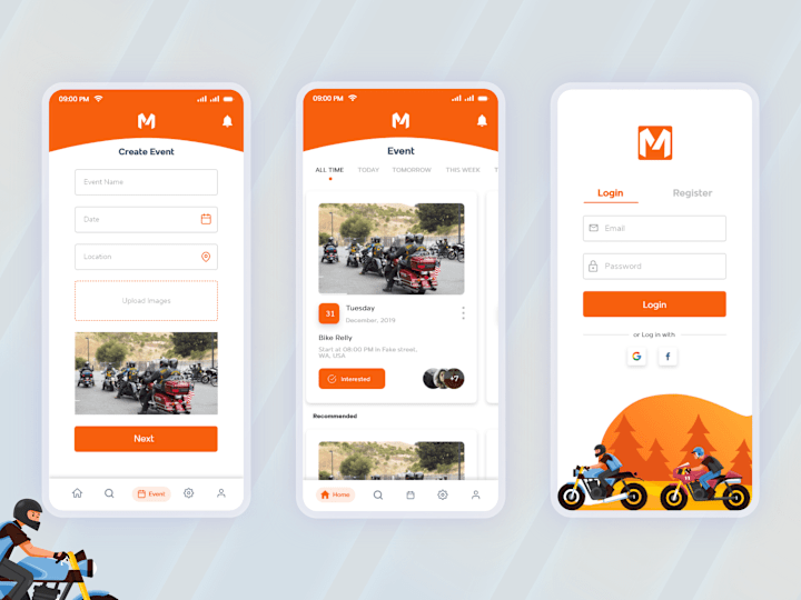 Cover image for Biker's Event  - Application Design and Development