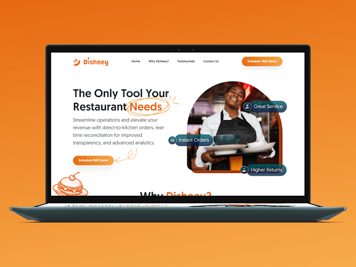Cover image for Disheey Website Redesign | Figma Design