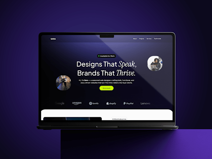 Cover image for Framer Portolio Website Design