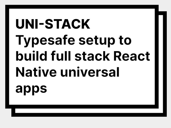 Cover image for UNI STACK