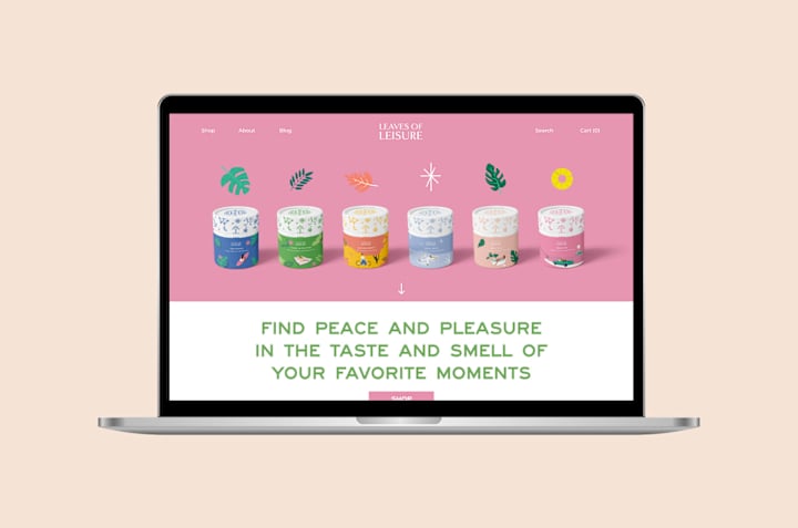 Cover image for LEAVES OF LEISURE - Web Design