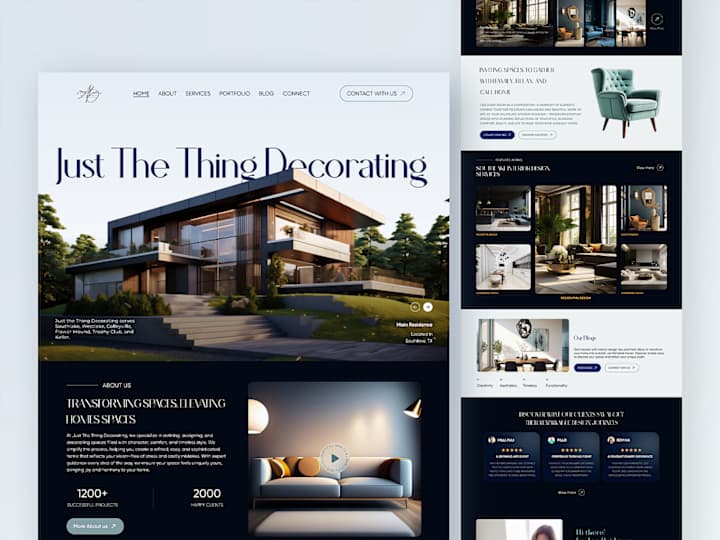 Cover image for Just The Thing Decorating: Website Redesign