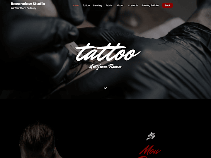 Cover image for Ravenclaw Tattoo Studio