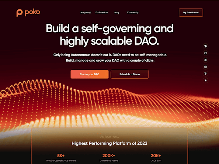 Cover image for Web3 Platform Landing Page (Prototype)