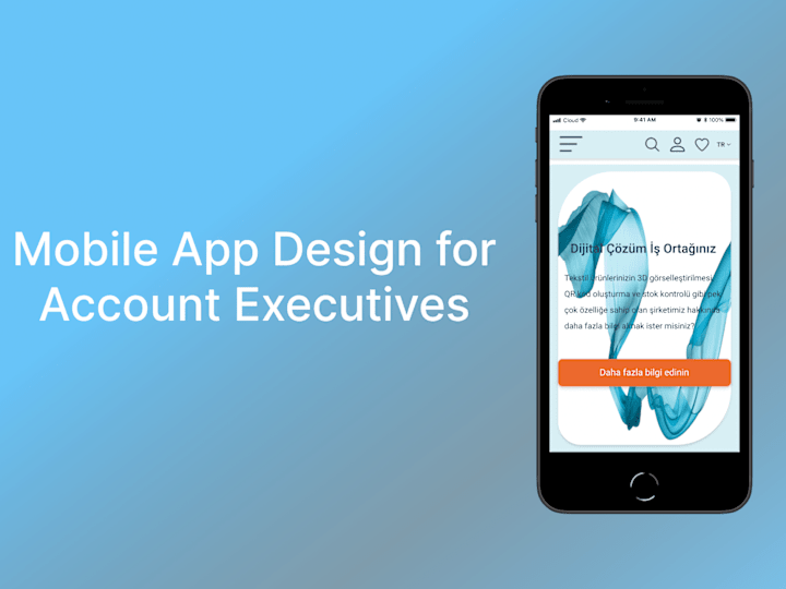 Cover image for Mobile App Design for Account Executives