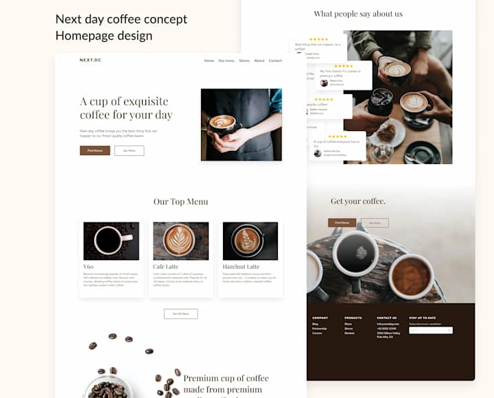 Cover image for Next Day Coffee Website