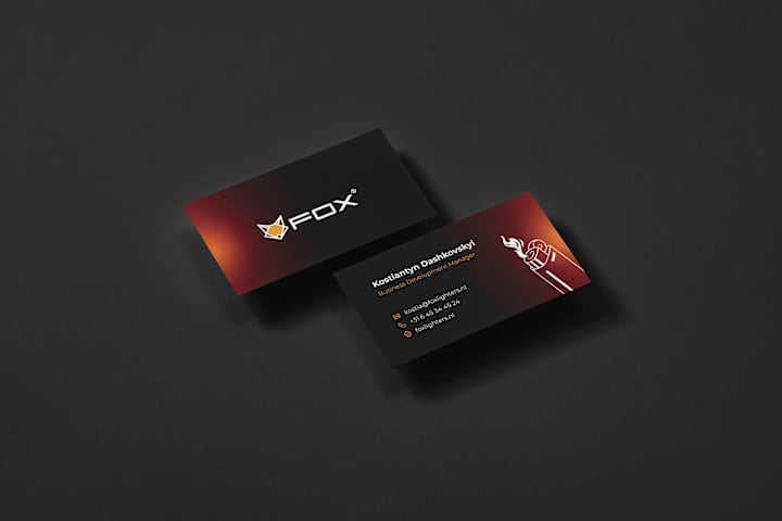 Cover image for Business card design for "FOX"