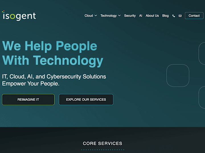 Cover image for New site for Isogent