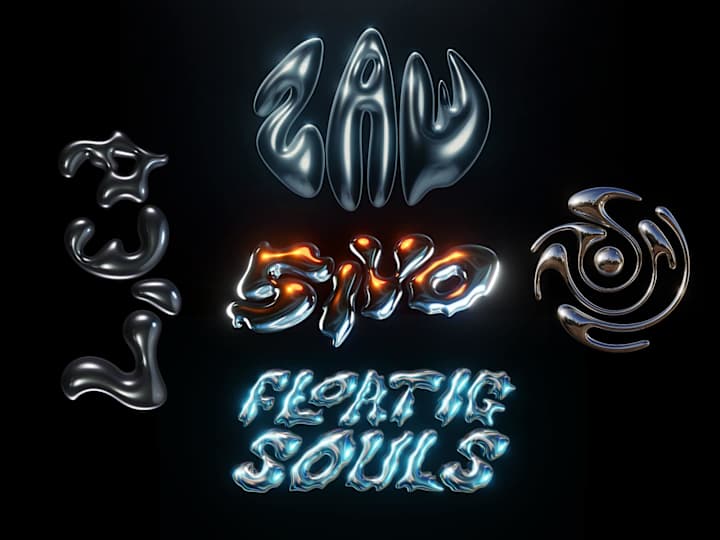 Cover image for 3D LIQUID CHROME TYPOGRAPHY