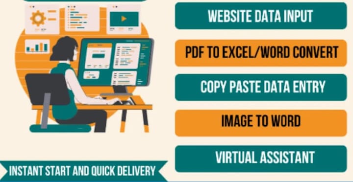 Cover image for I will do data entry, file conversion, copy-paste, and web scrap