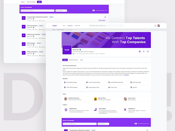 Cover image for Deall! Company Detail Page Redesign