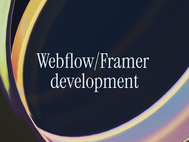 Cover image for Landing page from Figma to Webflow/Framer