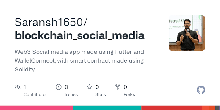 Cover image for 📲 Social Media Blockchain App