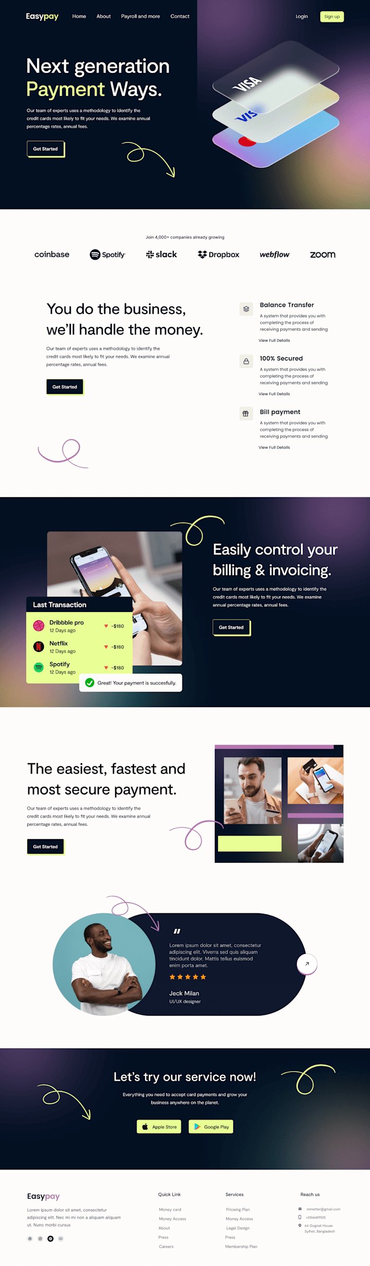 Cover image for SaaS Landing Page Ui/Ux design