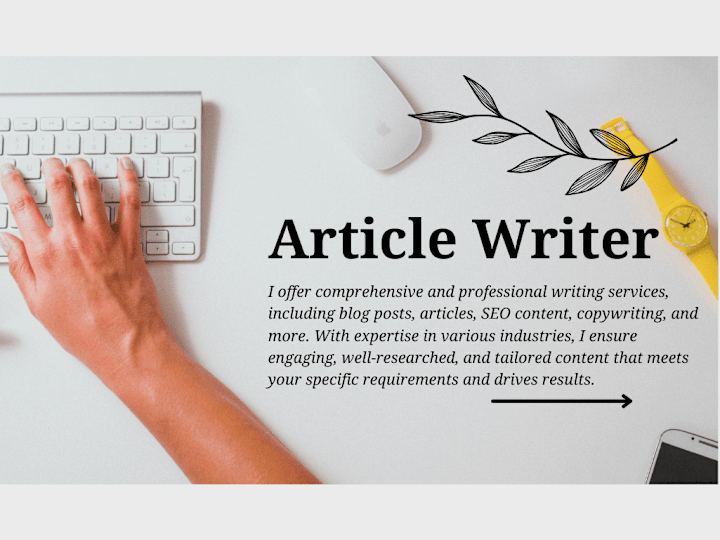 Cover image for Writing Article