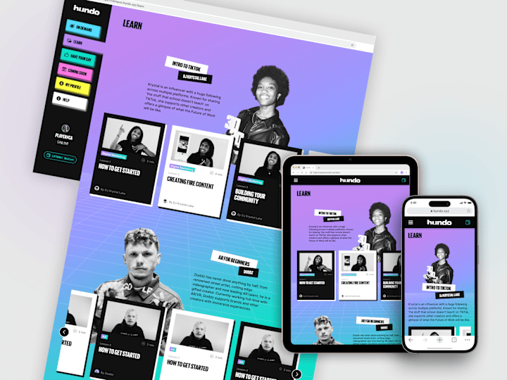 Cover image for hundo - Gen Z learning platform