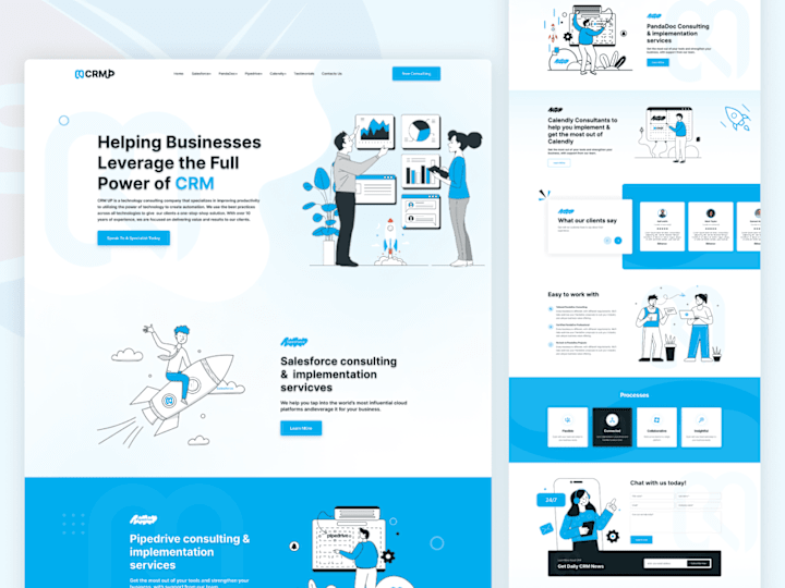 Cover image for Custom WordPress Website Development for CRM UP Automation