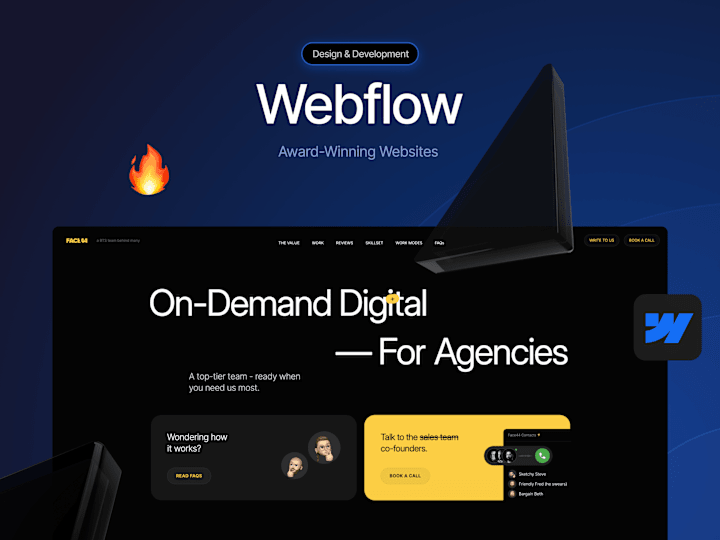 Cover image for WebFlow Websites & Landing Pages