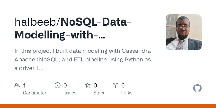 Cover image for halbeeb/NoSQL-Data-Modelling-with-Cassandra-and-Python