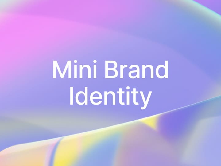 Cover image for Mini Brand Identity👨‍💻🤝🤝