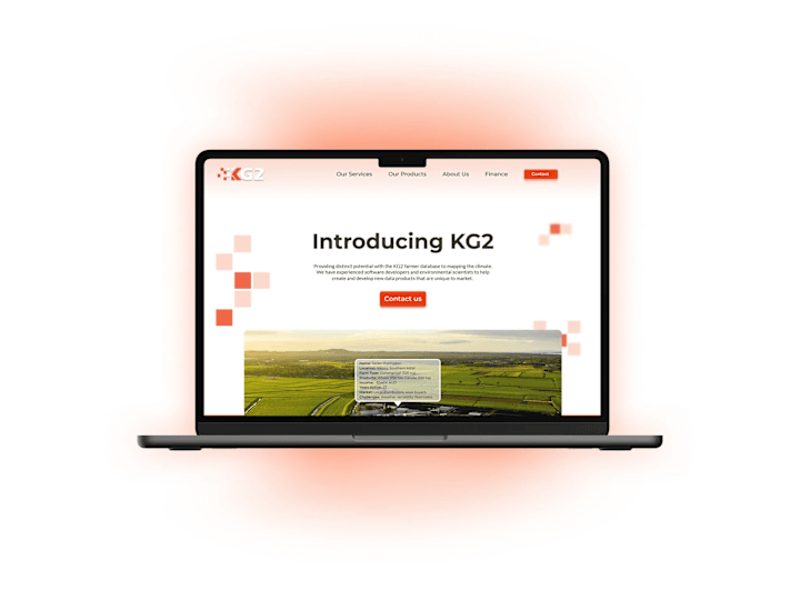 Cover image for KG2 website design