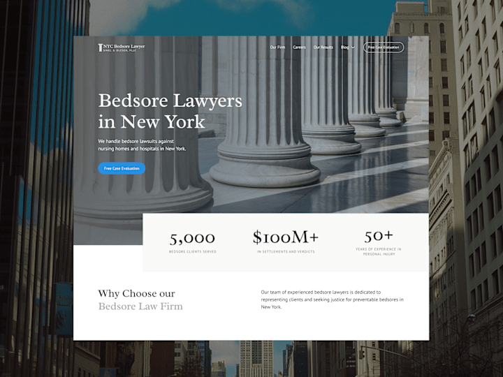 Cover image for Law firm website