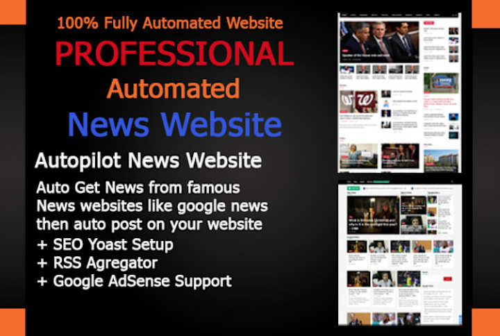 Cover image for I will build best self automated news website with SEO setup