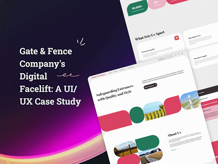 Cover image for Gate & Fence Company's Digital Facelift: A UI/UX Case Study