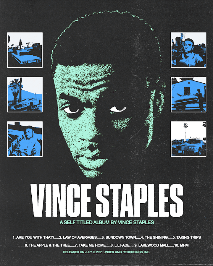 Cover image for Vince Staples Album Poster