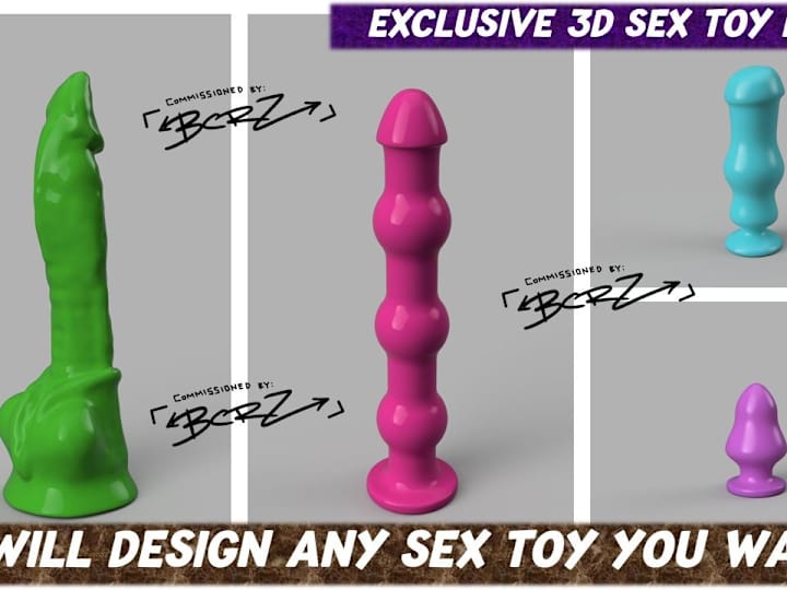 Cover image for I can design you ANY Adult Sex Toy you want